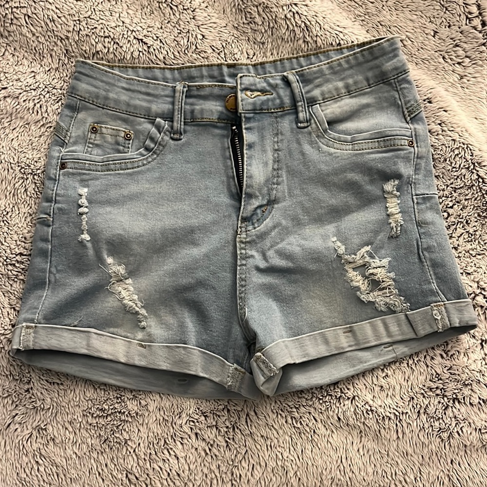 New, never worn blue Jean shorts